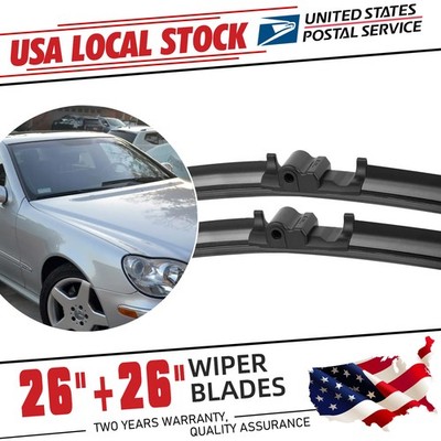 Windshield Wiper Blades For Mercedes-Benz S350 2006-2013 26'' 26'' 2PCS Top Lock