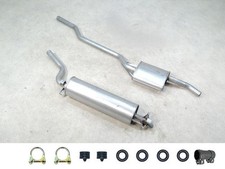Auspuff SET NEU f. Mercedes Stufenheck W123 Kombi S123 Mitteltopf Endtopf Anbaut