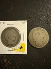 Lot Of 2 Barber Half Dollars 1907 O And 1900 P