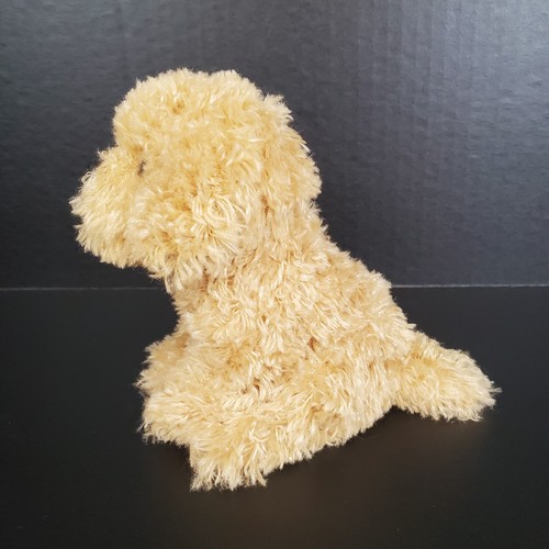 Demdaco Goldendoodle Labradoodle Brown Poodle Puppy Dog Realistic 5.5" Plush - Picture 2 of 8