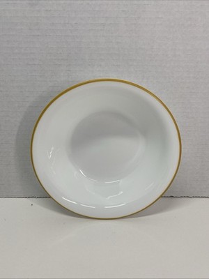 Corelle Golden Yellow 7.25 Inch Cereal Soup Bowl Golden Yellow  Rim Replacement