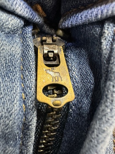 Abercrombie & Fitch Jeans Girls 13/14 Long Blue Denim Skinny Stretch Youth Kids - Picture 5 of 13