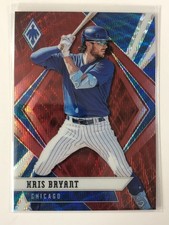 2021 Panini Chronicles Phoenix Ruby Wave #20 Kris Bryant 025/199 Chicago Cubs