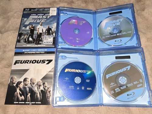 6 Pack Blu-ray Bundle Frozen, Fast 5, Furious 7, John Wick, Fast 4, Unwelcome - Picture 5 of 5