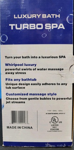 Luxury Bath Turbo SPA Turn Your Bathtub Into A SPA New Open Box - Picture 3 of 4