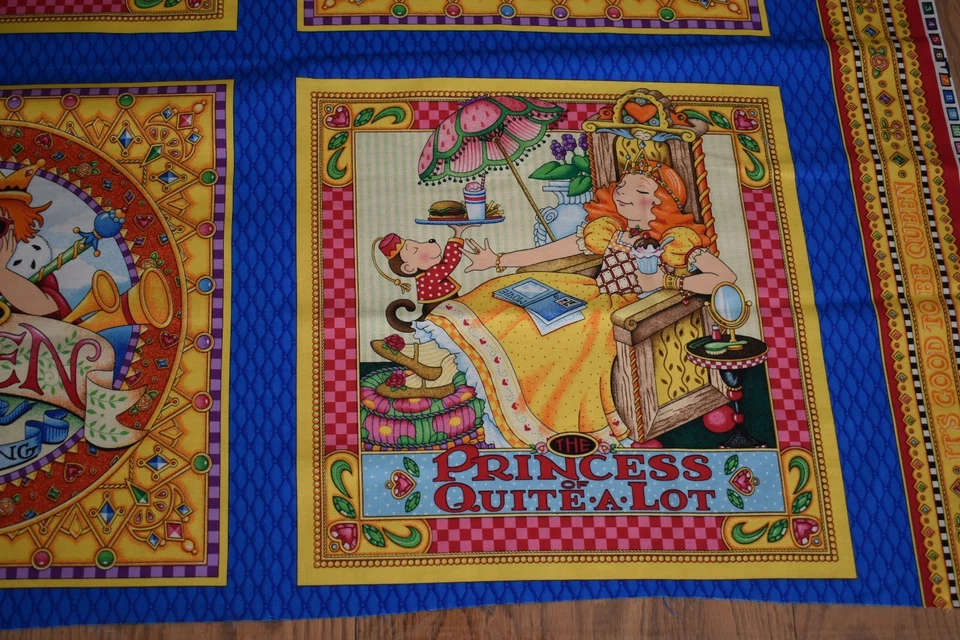 VIP cranston MARY ENGELBREIT Queen Princess 4 PILLOW Panels 16 英寸被子积木 — 第 3/4 张图片