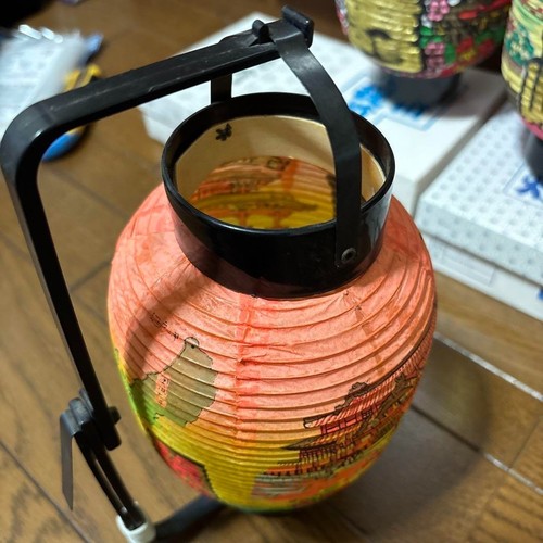 Japanese Lantern Chochin Paper KANJI Nagasaki etc. Set of 5 Local Souvenir USED - Picture 6 of 20