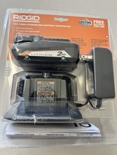  Ridgid AC9302 18V Lithium-Ion 2.0 Ah Battery Starter Kit