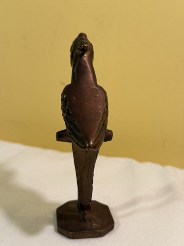 Vintage Solid Brass Open Mouth Parrot on Perch Bottle Opener Free Shipping - Picture 4 of 8