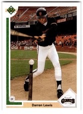 Darren Lewis 1991 Upper Deck Final Edition #38F San Francisco Giants