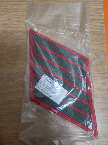 USMC 6 barre verde/rosso HASH MARKS strisce di servizio set patch Marines Chevrons - Foto 1 di 3