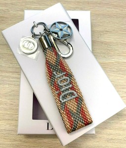 DIOR-Handbag-Accessory-Charm-Woven-Key-Ring-2018-Brand-New-VIP