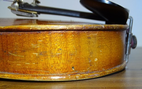 ATTIC FOUNDING STRADIVARIUS 3/4 VIOLIN (Nr. 467) - for renovation, new strings - Picture 23 of 23