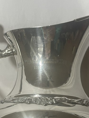 Vintage 1964 Rare Victorian Footed Pitcher, Silver Plated by Sheridan Silver - Picture 11 of 14