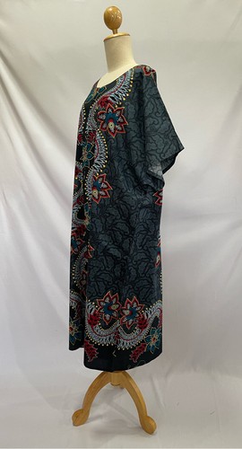 Damen Thai Batik Blumendruck Umstands Stillen Nachtkleid Kleid Übergröße - Bild 143 von 367