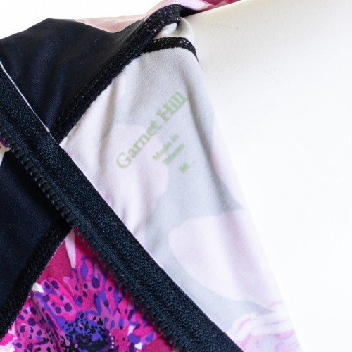 Garnett Hill NWT Floral Sun Shirt Rash Guard Swim Top Outdoor Beach Boho UPF MED - Picture 5 of 8