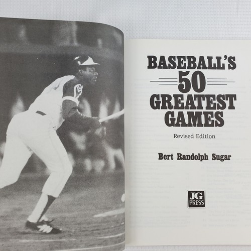 1994 Baseball's 50 Greatest Games by Bert Randolph Baseball History Book MLB - Picture 7 of 12