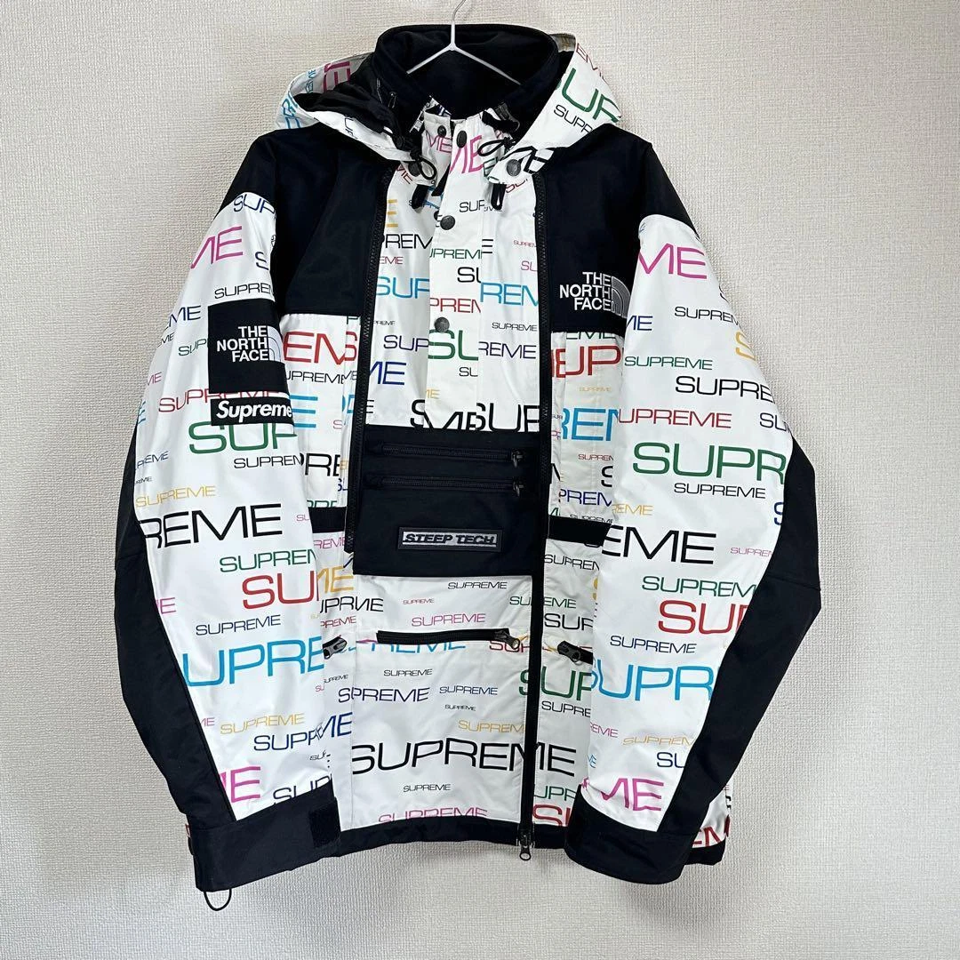 Supreme The North Face Steep Tech Apogee Jacket 21AW size L Color white black