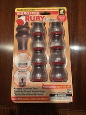 Authentic Ruby Sliders by BulbHead Premium Chair Covers -  8 Pack