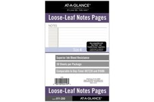 AT-A-GLANCE 011-200 Undated Notes Pages, Loose-Leaf, 7 Ring, 5.5" x 8.5"