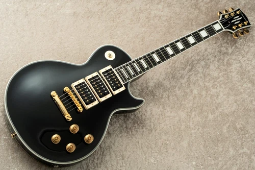 EDWARDS E-LP-CTM 3PU Black Les Paul Type Electric Guitar From Japan