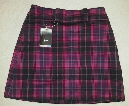 Nike Golf Women's Plaid Magenta Mod Rise Dri-Fit Stay Cool Skort #668832 679 - 4 - Bild 2 von 4