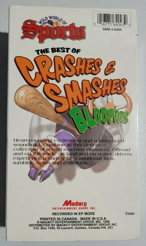 Wild World of Sports - The Best of Crashes & Smashes Bloopers - 2 VHS New Sealed - Imagen 3 de 6