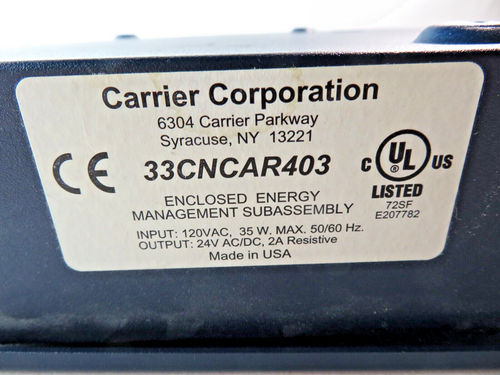 Carrier 33CNCAR403 Enclosed Energy Management Subassembly - Picture 13 of 13