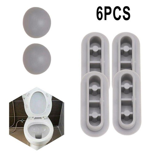 6 X Toilet Seat Shock-proof Buffers Bumpers Replacement Pads Accessories UKS - Picture 7 of 11