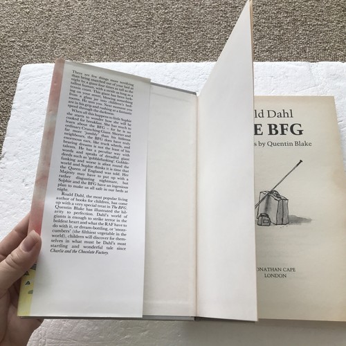 The BFG Roald Dahl First Edition Hardcover Vintage 80s Rare 13th Printing Book - Picture 2 of 10