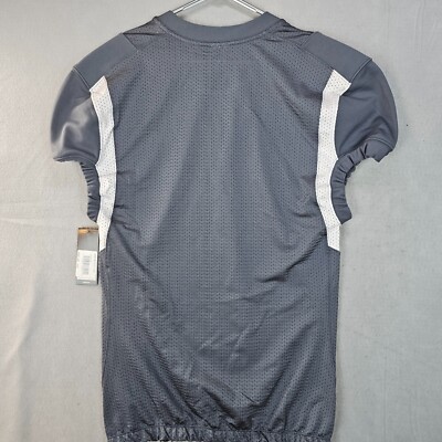 Adidas Football Jersey Mens Large Grey White Techfit Hyped