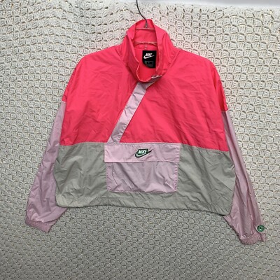 Nike Sportswear Icon Clash Women's Sz M Pink Anorak Jacket