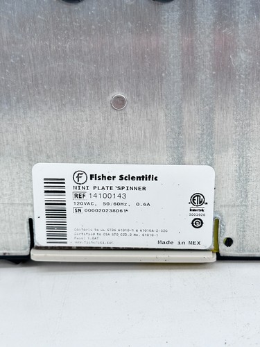 Fisher Scientific 14100143 Mini-Platte Spinner Zentrifuge mit Garantie - Bild 7 von 7