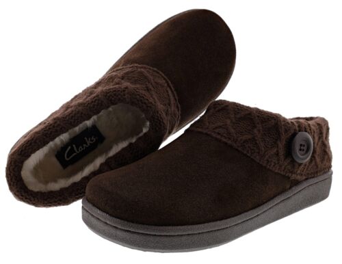 CLARKS DAMEN ANGELINA STRICKKRAGEN WINTER CLOG HAUSSCHUHE - Bild 13 von 13