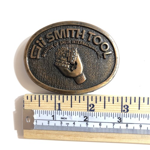 Vintage Smith Werkzeug Öl Bohrer Firma Werbe Logo Schraube Bit Gürtelschnalle - Bild 4 von 6