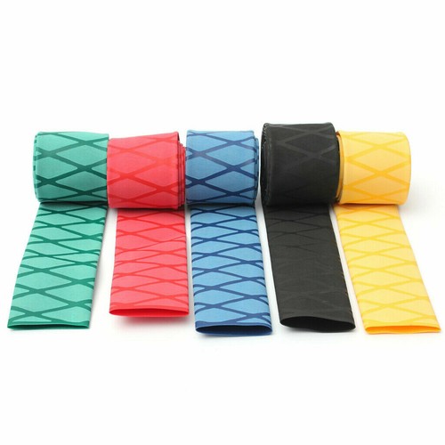 Φ15-50mm Non Slip Heat Shrink Tube Textured Wrap Sleeving Handle Grip All Colors - Picture 1 of 4