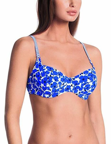 Anita FRANZÖSISCHER BLAUER DRUCK Federica Bikini Badeoberteil, US 34G, UK 34F