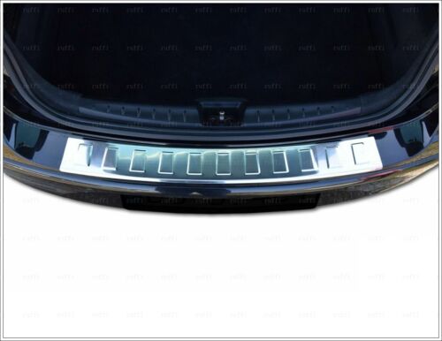 Protector contrachoques trasero cromado acero brillante para SKODA RAPID 2012-UP - Imagen 3 de 10