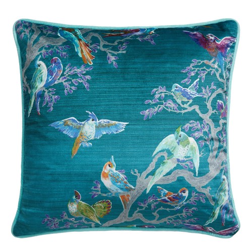 Filled Cushion/Cushion Cover Birdity Absurdity Velvet By Laurence Llewelyn-Bowen - Picture 22 of 25