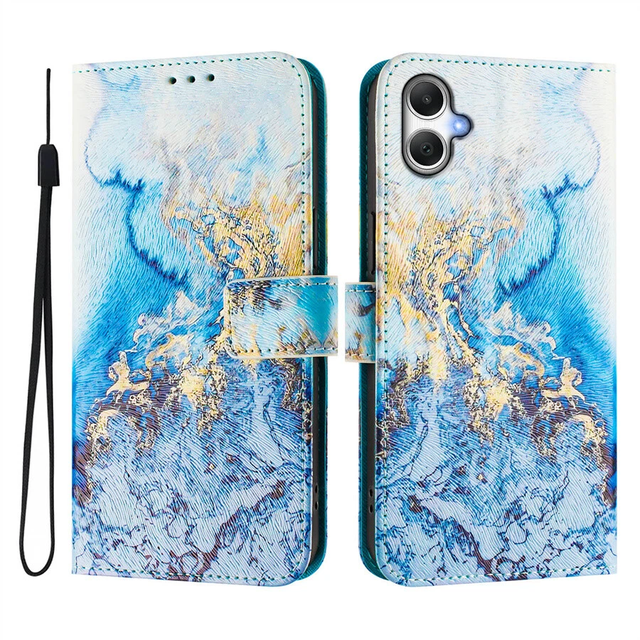 Case for Samsung A72 A73 A06 A16 A81 Painting PU Leather Wallet Case Phone Cover - Image 2 of 4