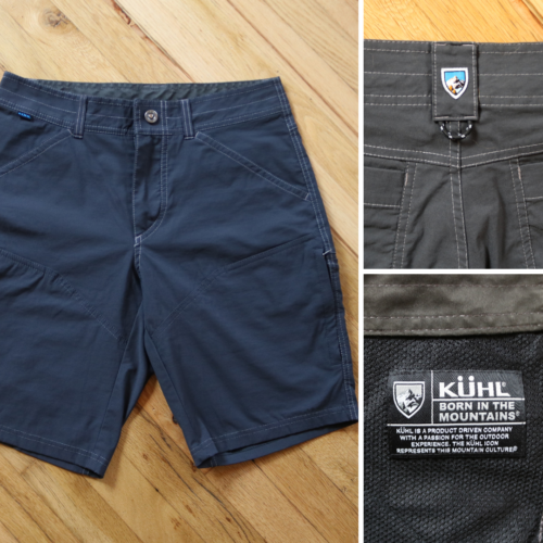 KUHL Shorts Herren 30 grau NYLON Renegade 10" Schrittlänge Wandern Outdoor Stretch