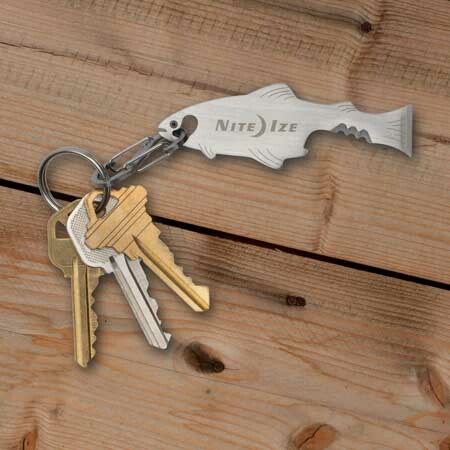 Nite Ize DooHicKey FishKey Edelstahl Schlüsselanhänger Multitool mit Mini-Karabiner - Bild 3 von 5