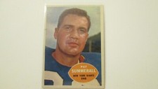 1960 Topps Football #77 Pat Summerall New York Giants Ex