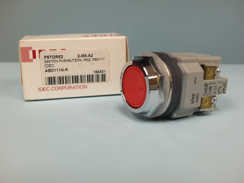 NEW!! idec 2-M5-A2 ( ABD111N-R ) RED - PUSHBUTTON SWITCH - Picture 1 of 8
