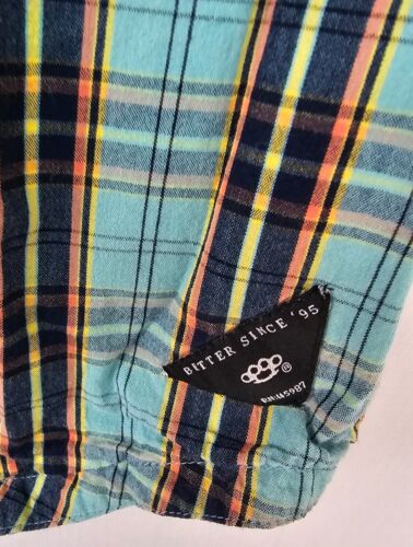 10 Camicia Profonda Uomo Extra Large Manica Corta Bottoni 100% Cotone - Foto 3 di 10
