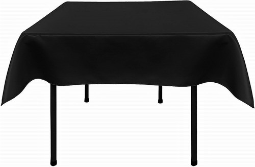 New Creations Fabric & Foam Inc, Bridal Satin Table Overlay / Tablecloth - Picture 3 of 28