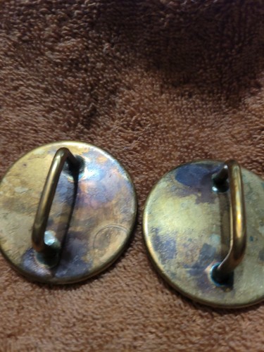 Bridle Rosette's St Joseph Stockyards 2 in brass and glass - Picture 4 of 4