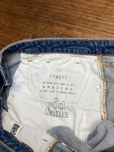 Wild Fable Women's High-Rise Rolled Cuff Jean Shorts Blue Size 16 - Picture 10 of 10