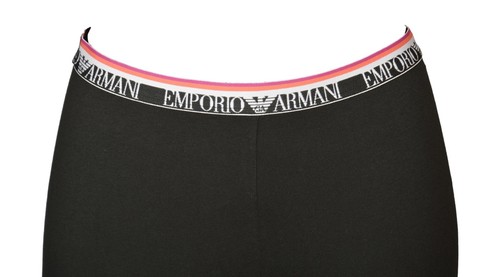 EMPORIO ARMANI Damen Hose Long Leggings aus Stretch Baumwolle mit sichtbarem Ela - Bild 3 von 6