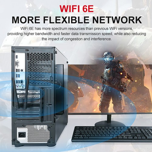 Adapter AX210 5.3 PC TRI- Band 2.4G+5.8G+6G 6E Wireless Network WiFi Bluetooth - Picture 7 of 9